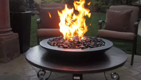 propane fire pit table